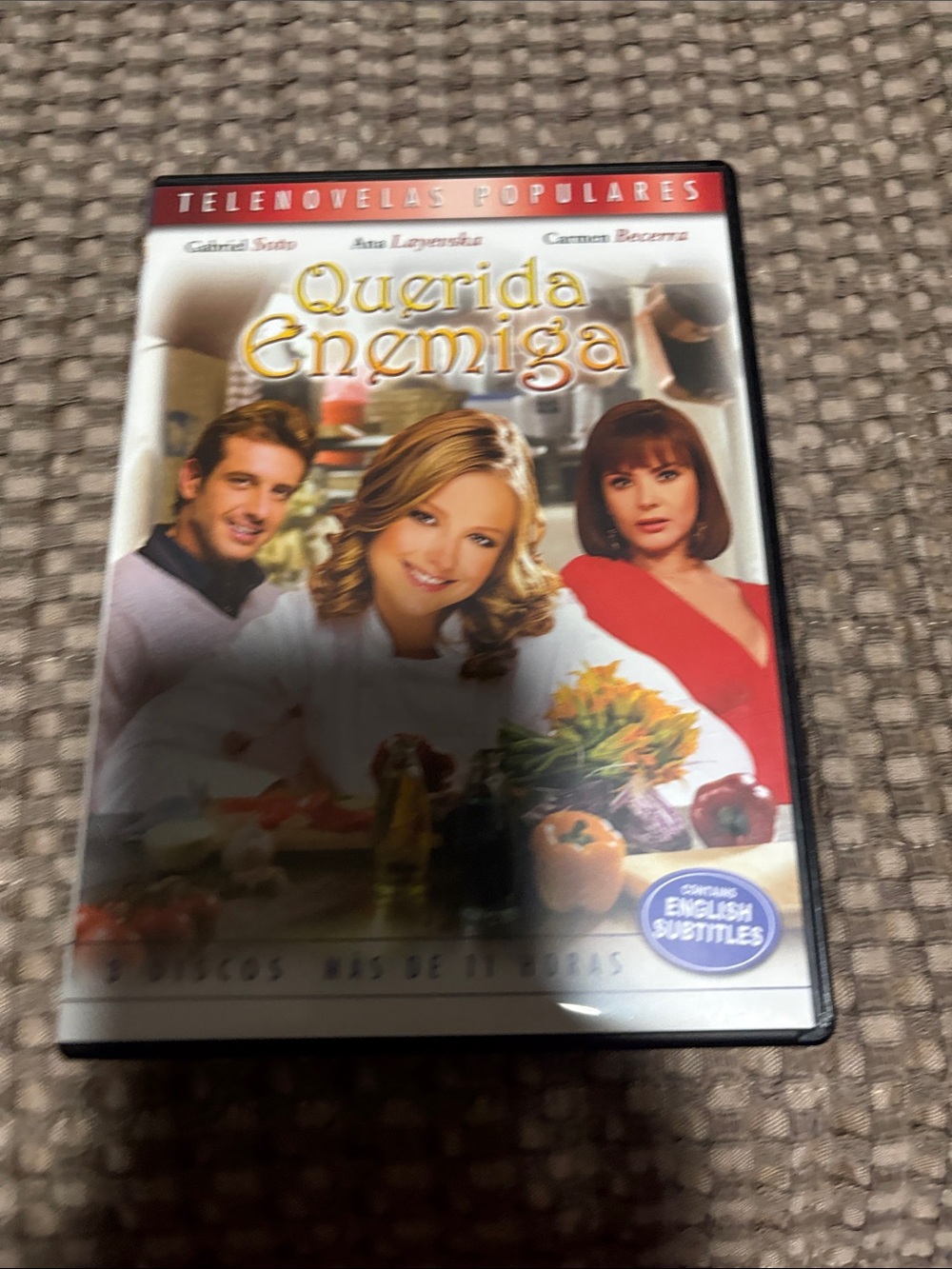 Querida Enemiga DVD — White & Red Cover with English Subtitles